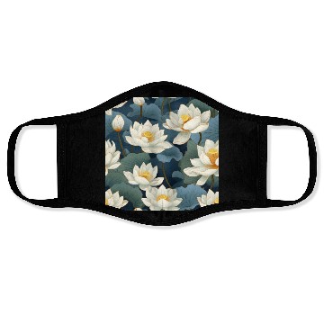 Discover Serenity Blooms: Timeless Lotus Pattern Face Masks