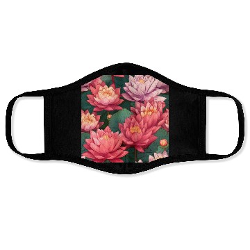 Discover Serenity Blooms: Timeless Lotus Pattern Face Masks