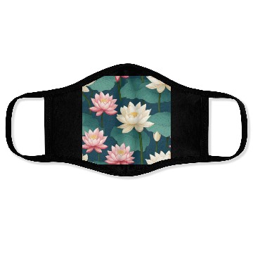 Discover Serenity Blooms: Timeless Lotus Pattern Face Masks
