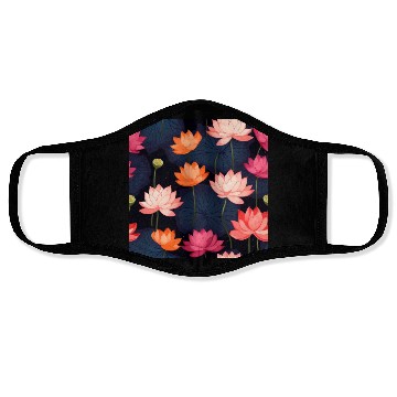 Discover Serenity Blooms: Timeless Lotus Pattern Face Masks