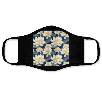 Discover Serenity Blooms: Timeless Lotus Pattern Face Masks