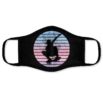Discover Skateboard vintage sun Face Masks