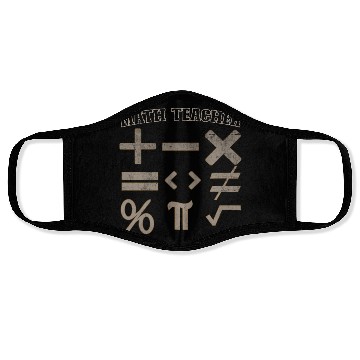 Discover Math Teacher 1 Face Masks