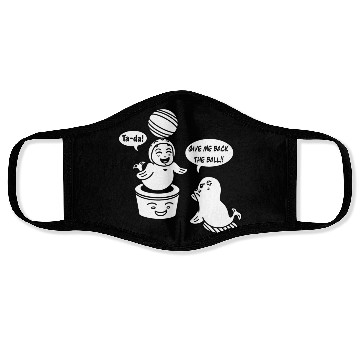 Discover Funny Cartoon Kid Sea Lion Cosplay Face Masks