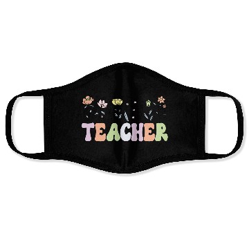 Discover Teacher Wildflower Face Masks