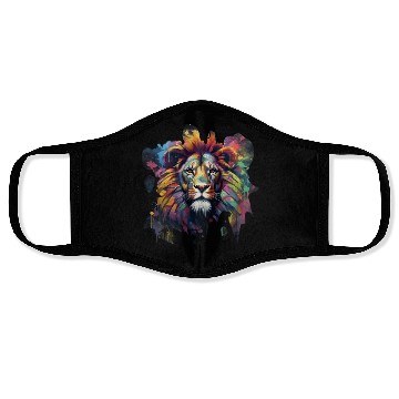 Discover Graffiti Style Lion | Lion Lovers Face Masks