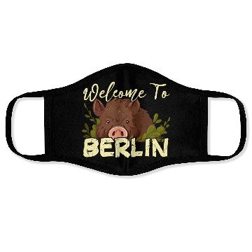 Discover Welcome to Berlin Wild Boar Face Masks