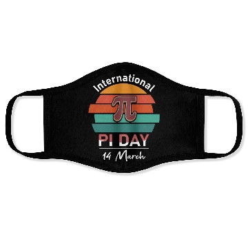 Discover Happy Pi Day Mathematic Math Teacher Vintage Face Masks