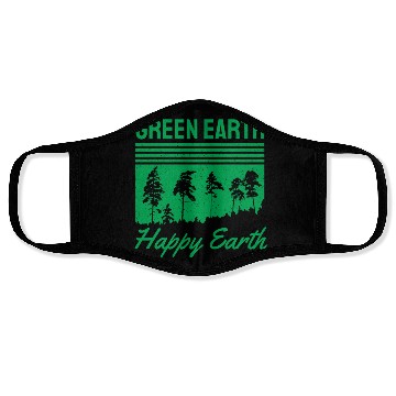 Discover Green Earth Happy Earth Face Masks