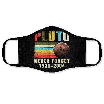 Discover Pluto Never Forget 1930 2006 Face Masks