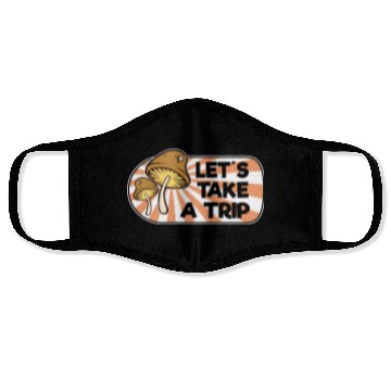 Discover Magic Mushrooms Trip Lsd Hippie Psychedelic Face Masks