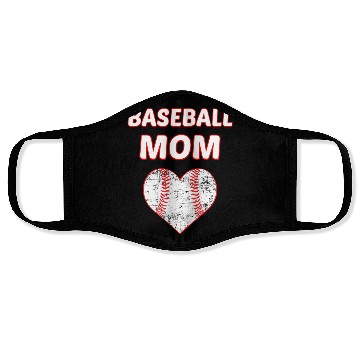 Discover Baseball Mom Baseball Player Baseball Lover Face Masks