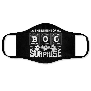 Discover Halloween T Funny Boo The Element Of Surprise Face Masks