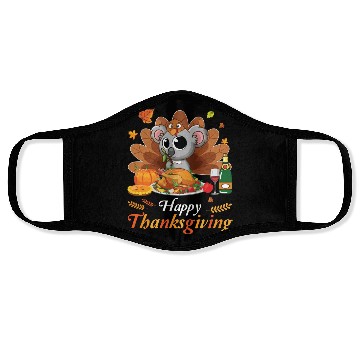 Discover Koala Turkey Costume Wine Pie Pumpkin Happy Face Masks