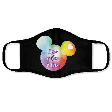 Discover Right Chest Love Is Love Face Masks