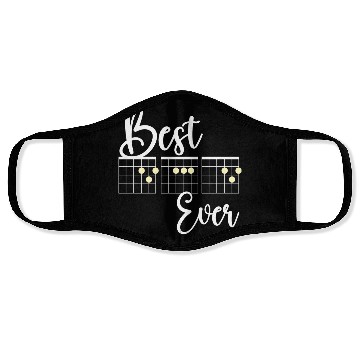 Discover Best Dad Ever Guitar Dad Face Masks