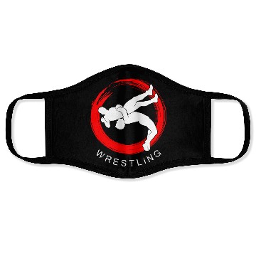 Discover WRESTLING GRAPPLING SLAM BADGE Face Masks