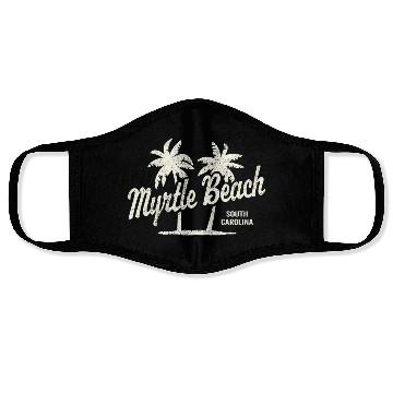 Discover Myrtle Beach South Carolina 70S Palm Trees Face Masks
