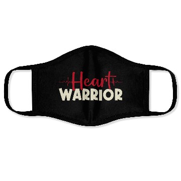Discover Heart Warrior Face Masks-Heart Surgery Gift-Survivor