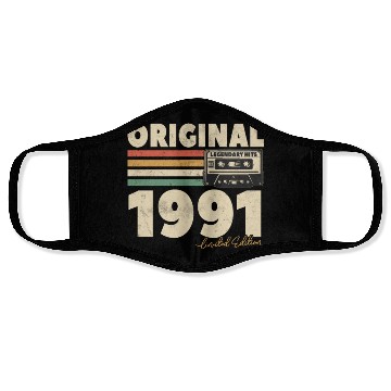 Discover 1991 Birthday Original Face Masks