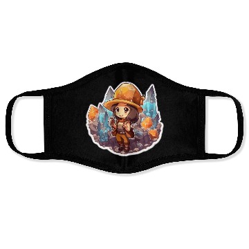 Discover Crystal Miner Co Vintage Cartoonish Face Masks