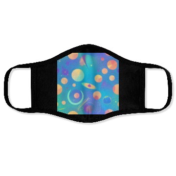 Discover Galaxy nebula art Face Masks