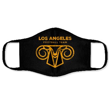 Discover Cool Modern Rams Logo Los Angeles Sunday Football Face Masks