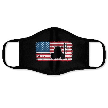 Discover Forklift Driver Usa Flag Face Masks
