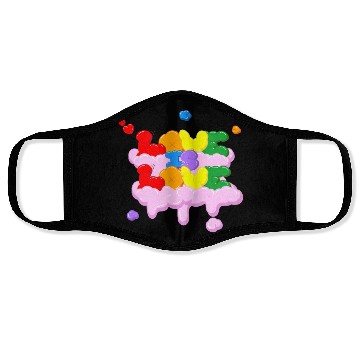 Discover Love is love Face Masks