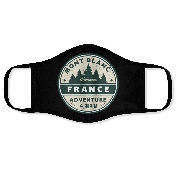 Discover Mont blanc chamonix french alps trip Face Masks