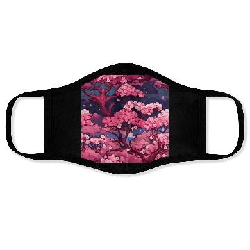 Discover Anime Euphoria: Fantasy Cherry Blossom Dreamscape Face Masks