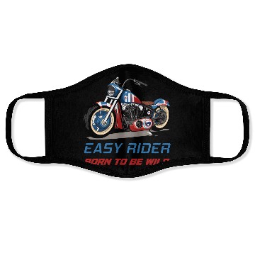Discover Easy Rider Motorcycle Chopper Stars and Stripes Face Masks