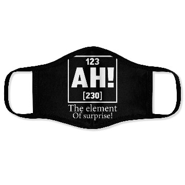 Discover 123 AH 230 THE ELEMENT OF SURPRISE Face Masks