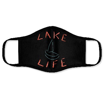 Discover Lake Life Sketch Face Masks