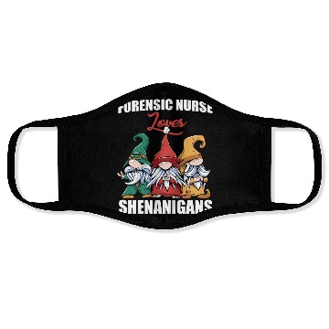 Discover Funny Forensic Nurse St. Patrick's Day Face Masks