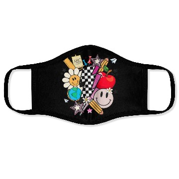 Discover Retro Teacher Life 2023 Back To School Face Masks