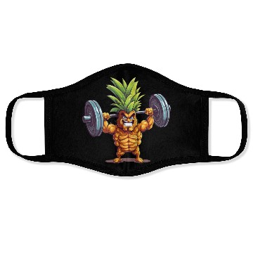 Discover Pineapple with dumbbell Face Masks