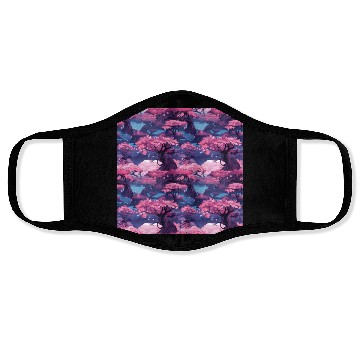 Discover Anime Euphoria: Fantasy Cherry Blossom Dreamscape Face Masks