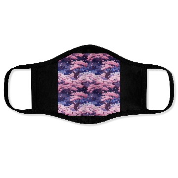Discover Anime Euphoria: Fantasy Cherry Blossom Dreamscape Face Masks