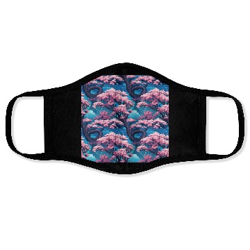 Discover Anime Euphoria: Fantasy Cherry Blossom Dreamscape Face Masks