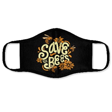 Discover Save The Bees Beekeeper Environmentalist Face Masks