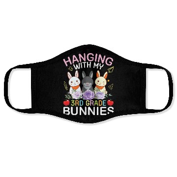 Discover Teacher Happy Easter Day Hanging With My 3rd Grade Face Masks