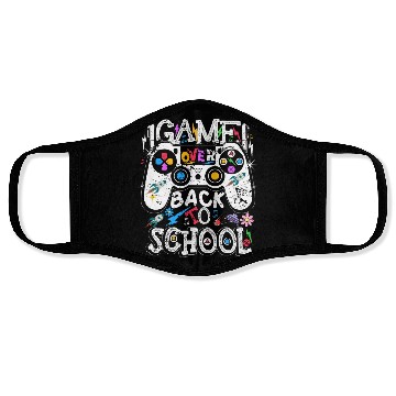 Discover Back 2 School Funny Video Game Teacher Student Face Masks