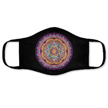 Discover Colorful Mandala Pattern Modern 8 Face Masks