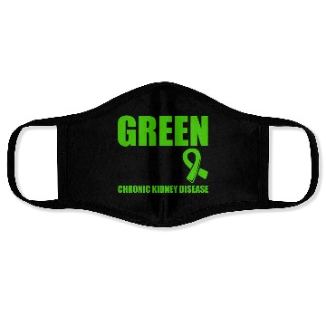 Discover I Wear Green For My Grandma Chronic Kidney Face Masks
