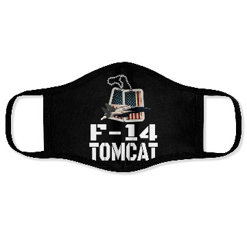 Discover F 14 Tomcat US Flag Face Masks