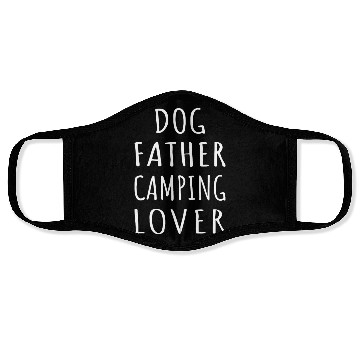 Discover Dog Father Camping Lover I Face Masks