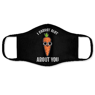 Discover Carrot Pun Vegetable Farmer Face Masks