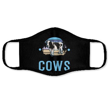 Discover Cow Cattle Breeder Land, Farmer Cows Face Masks