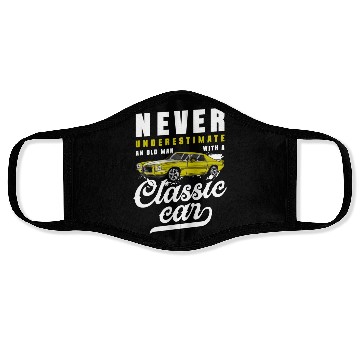 Discover Classic Car Classic Old School Face Masks